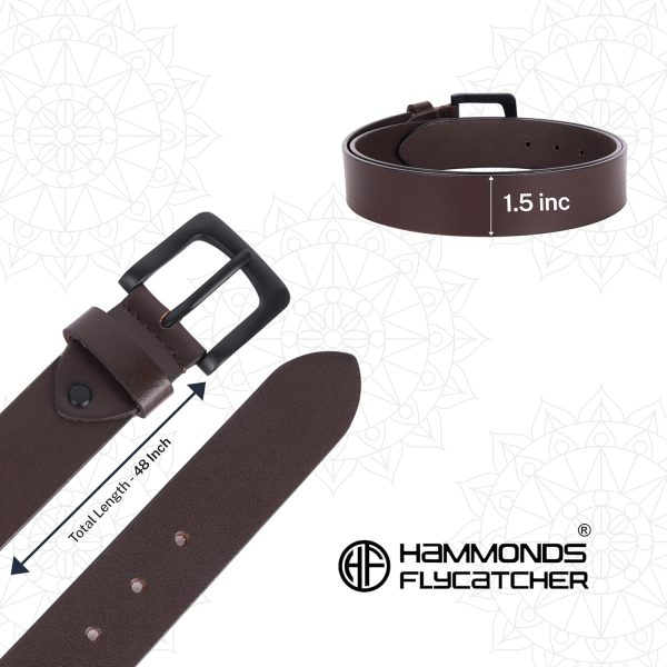 HAMMONDS FLYCATCHER Men's Genuine Leather Belt Wallet Combo, Valentine's Gift for Boyfriend and Husband, Birthday Gift for Boyfriend Unique, Leather Wallet & Belt Combo, Gifting Idea for Friend,Brown - Image 3